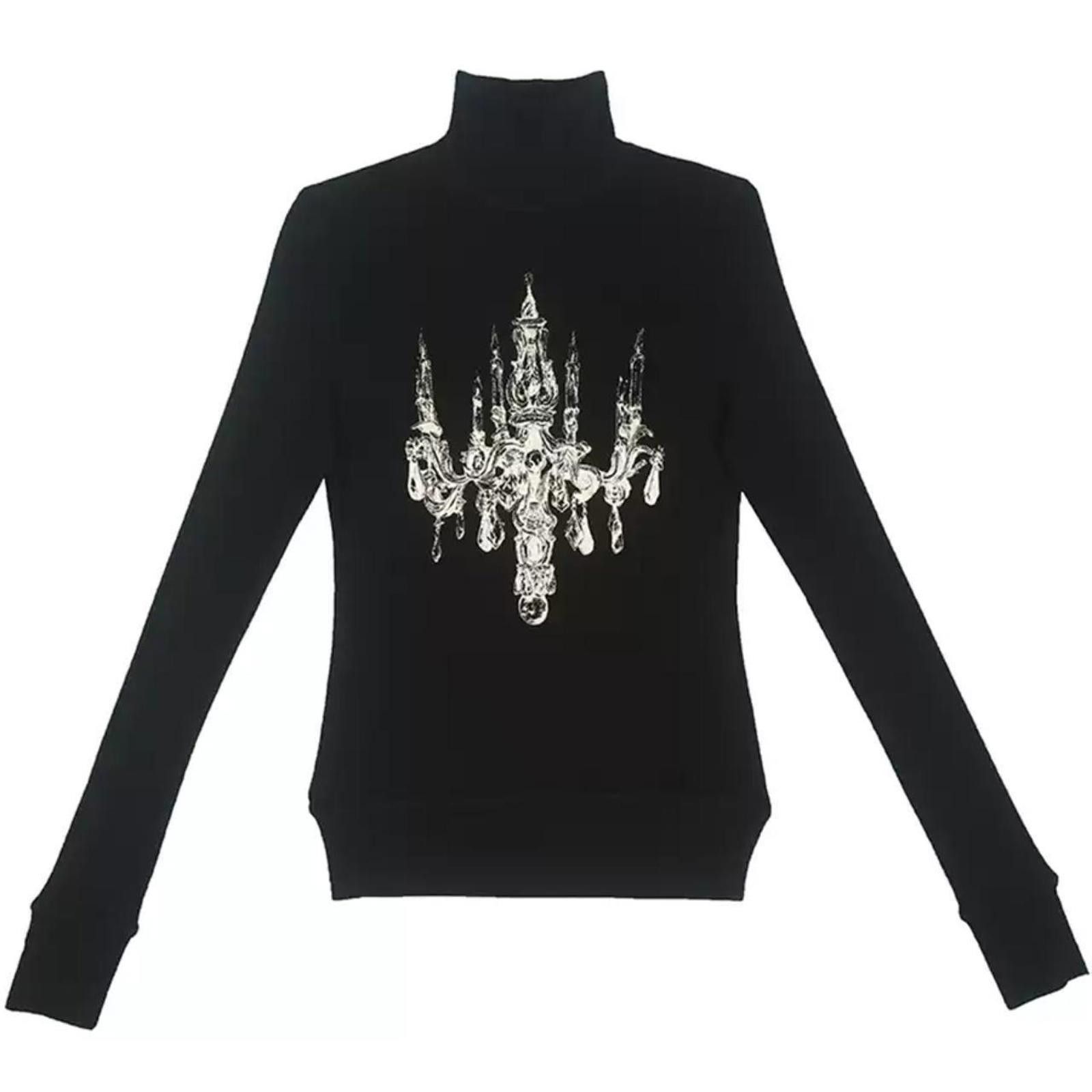 Japanese Brand Gothic Chandelier Print Turtleneck Size M / US 6-8 / IT 42-44 - 7 Thumbnail