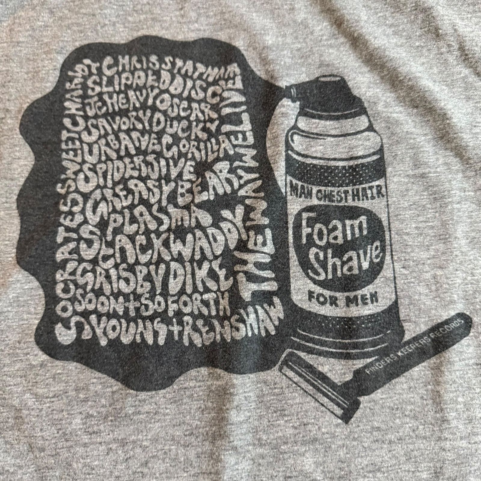 Other Man Chest Hair Compilation Gray T-Shirt Size M Andy Votel Size US M / EU 48-50 / 2 - 2 Thumbnail