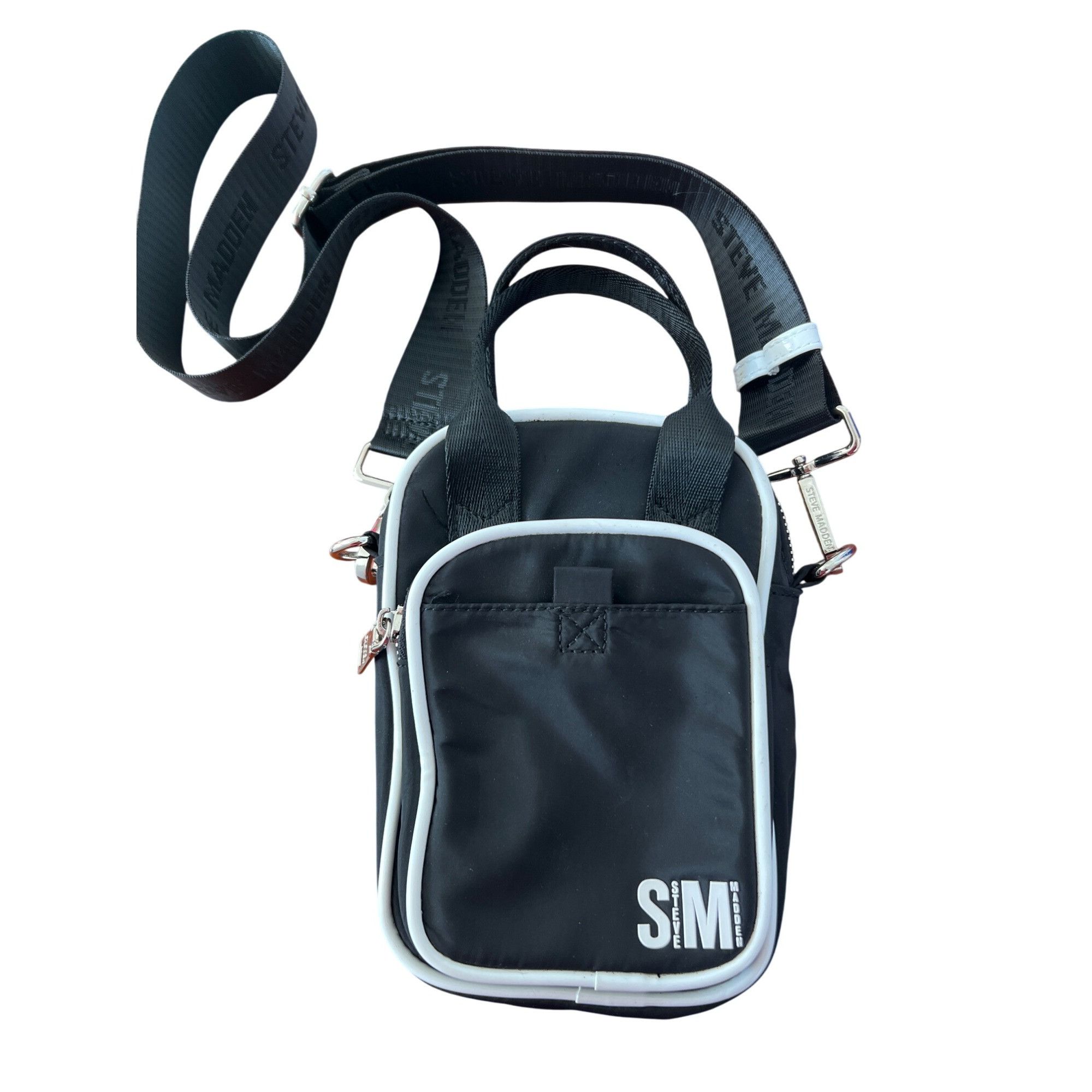 Steve Madden Steve Madden Black White Crossbody Bag Keychain BPinky Unise Size ONE SIZE - 1 Thumbnail
