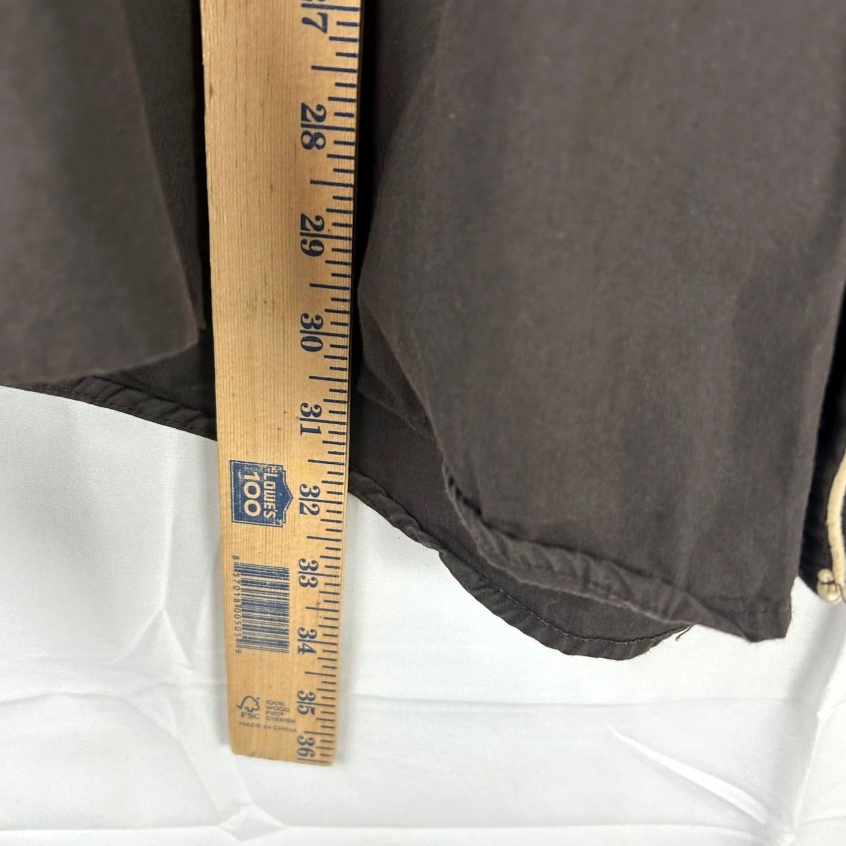 Roper Roper Western Snap Shirt Mens 2XL Brown Long Sleeve Contrast Piping Cotton Shirt Size US XXL / EU 58 / 5 - 5 Thumbnail