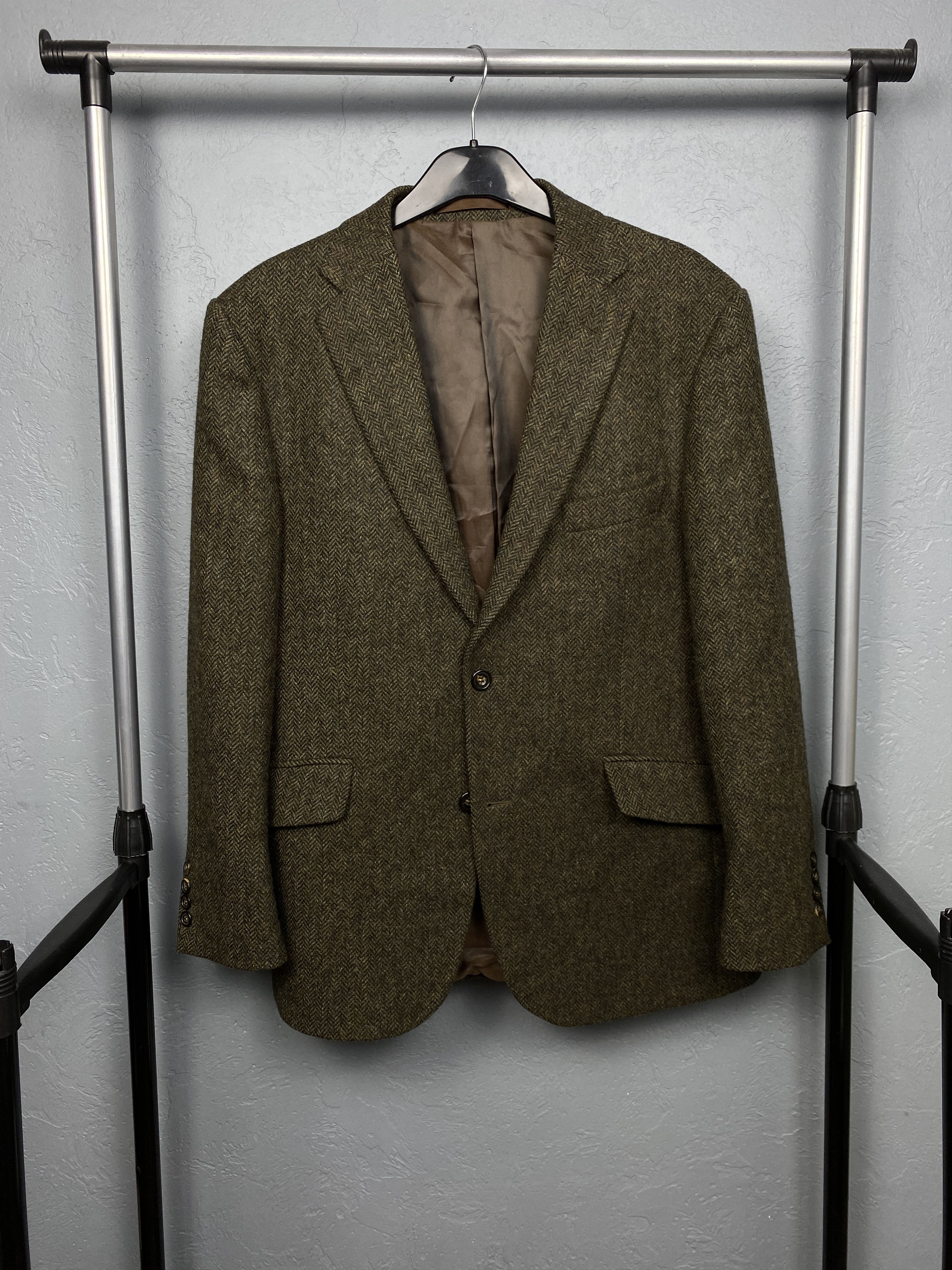 Vintage M&S Sartorial Mens Wool Tweed Blazer Jacket Size US L / EU 52-54 / 3 - 1 Thumbnail