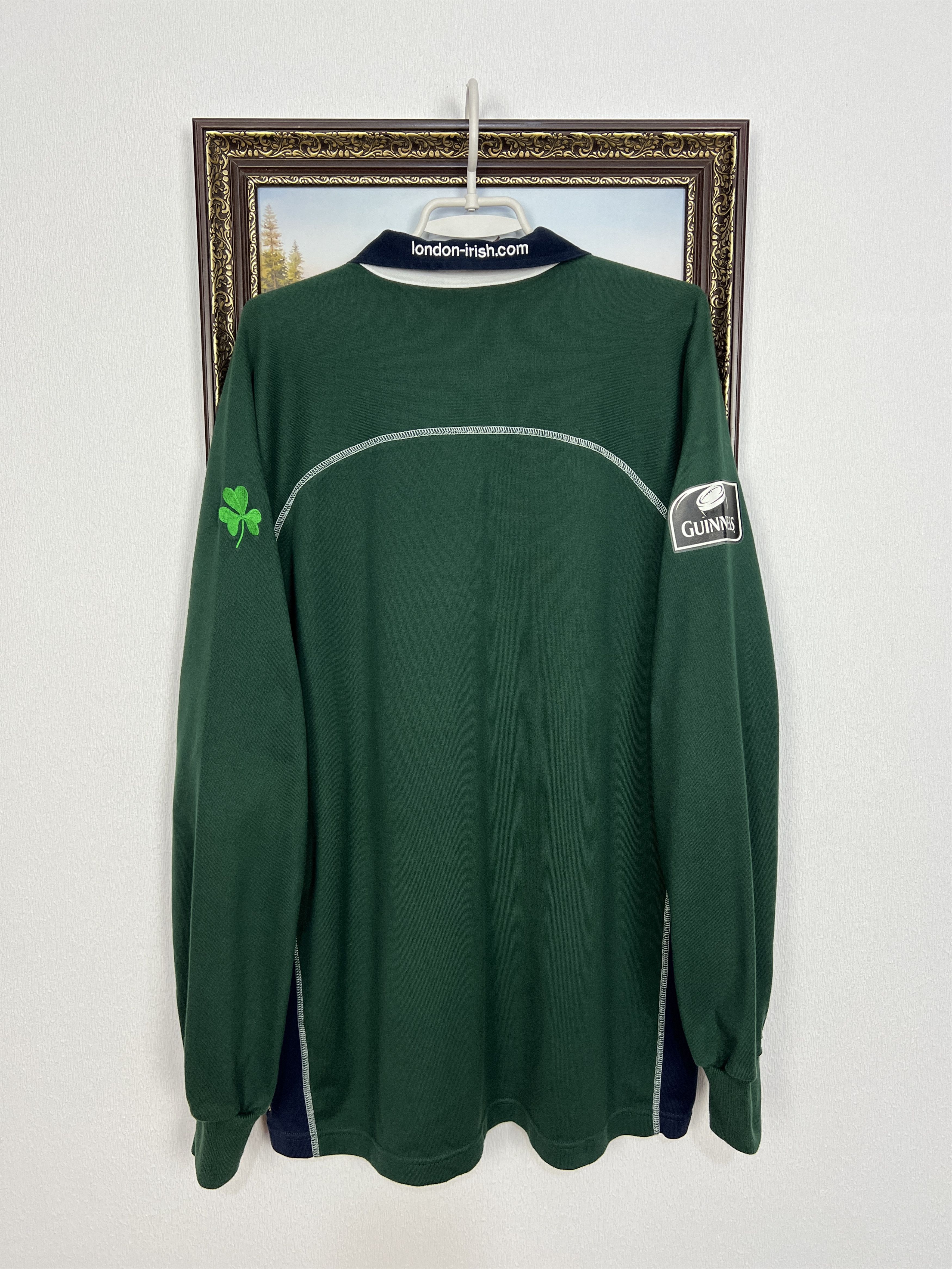 Vintage Canterbury London Irish Rugby Union LOng Sleeve Jersey Shirt Size US XL / EU 56 / 4 - 11 Thumbnail
