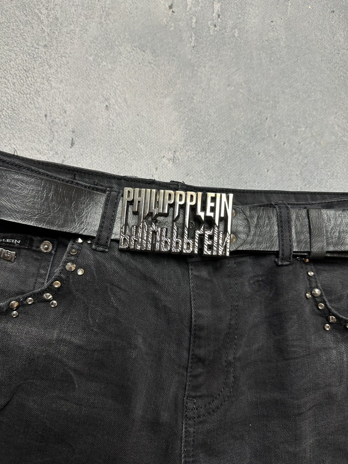 Philipp Plein Philipp Plein Boyfriend Opium Jeans With a Belt Avant Garde Size 32" / US 10 / IT 46 - 9 Thumbnail