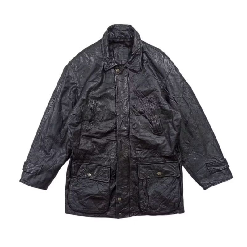 Isamu Katayama Backlash Vintage japanese brand leather long jacket Size US L / EU 52-54 / 3 - 1 Thumbnail