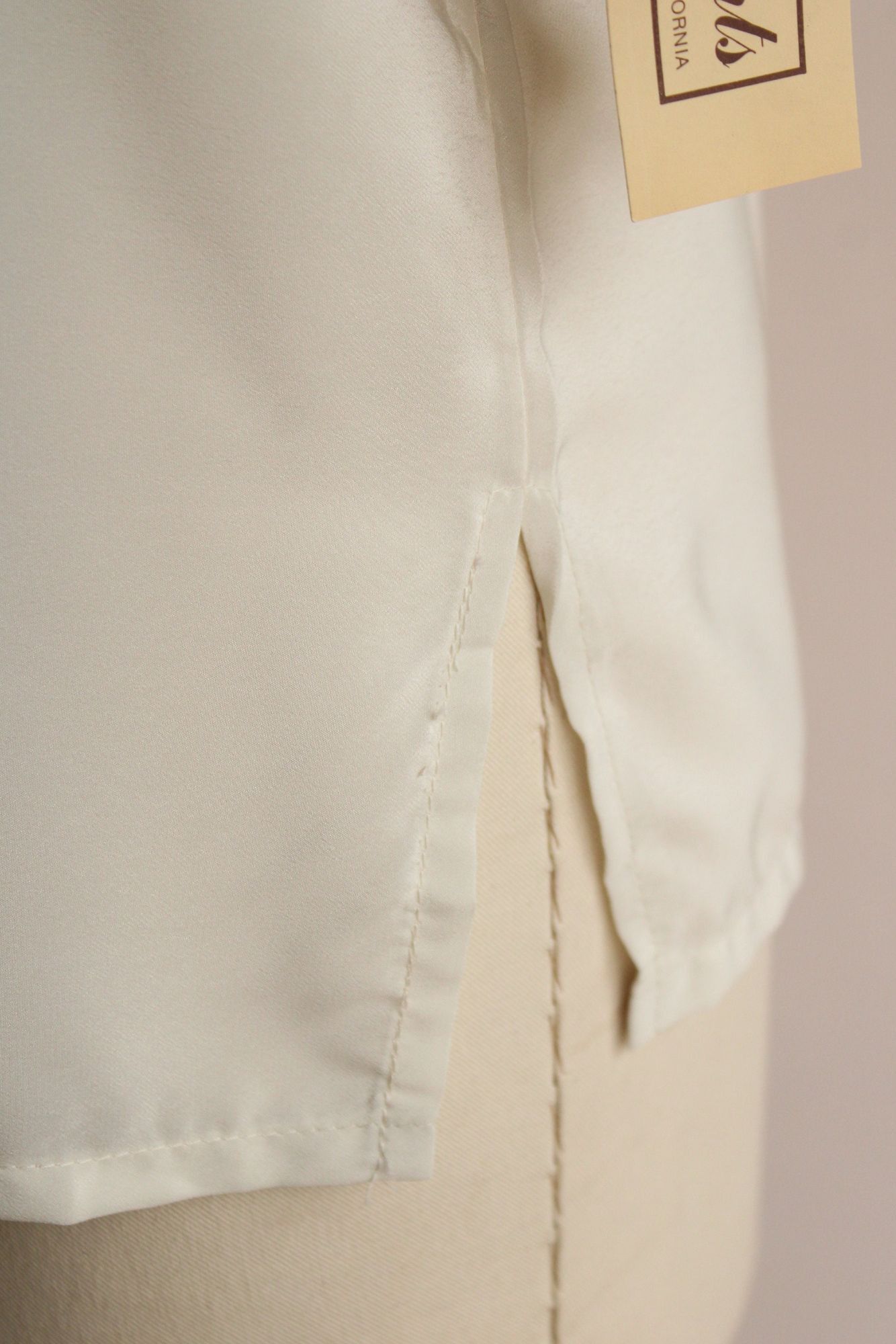 Other Vintage 1980s Blouse, NWT Kaki Roberts Winter White Shirt, S Size M / US 6-8 / IT 42-44 - 9 Thumbnail