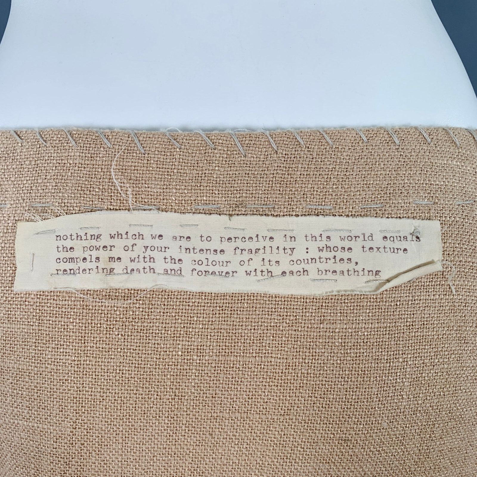 Other HAZEL BROWN S Beige Natural Linen Woven Bubble Hem Skirt Size 27" / US 4 / IT 40 - 3 Thumbnail
