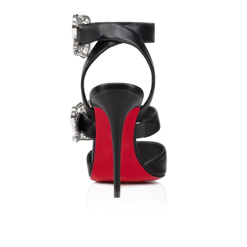 Christian Louboutin os11x0526 Giddylina Lambskin 100mm Pumps in Black Size US 8 / IT 38 - 3 Thumbnail