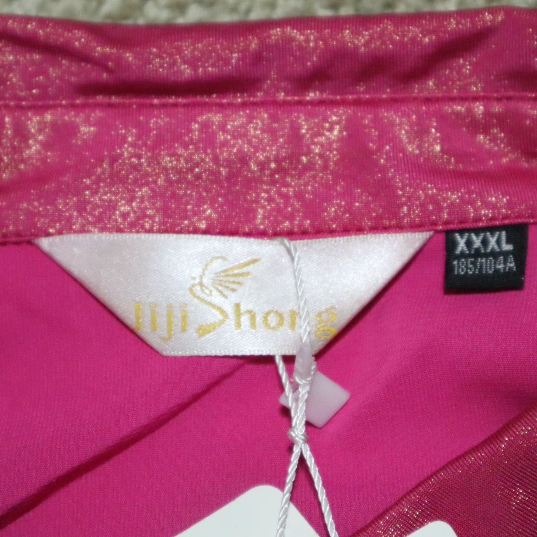 Vintage Jiji Shirt Women 3X Pink Gem Bling V-Neck Short Sleeve Top 3X Pink Womens 90s? Size XXL / US 16-18 / IT 52-54 - 4 Thumbnail