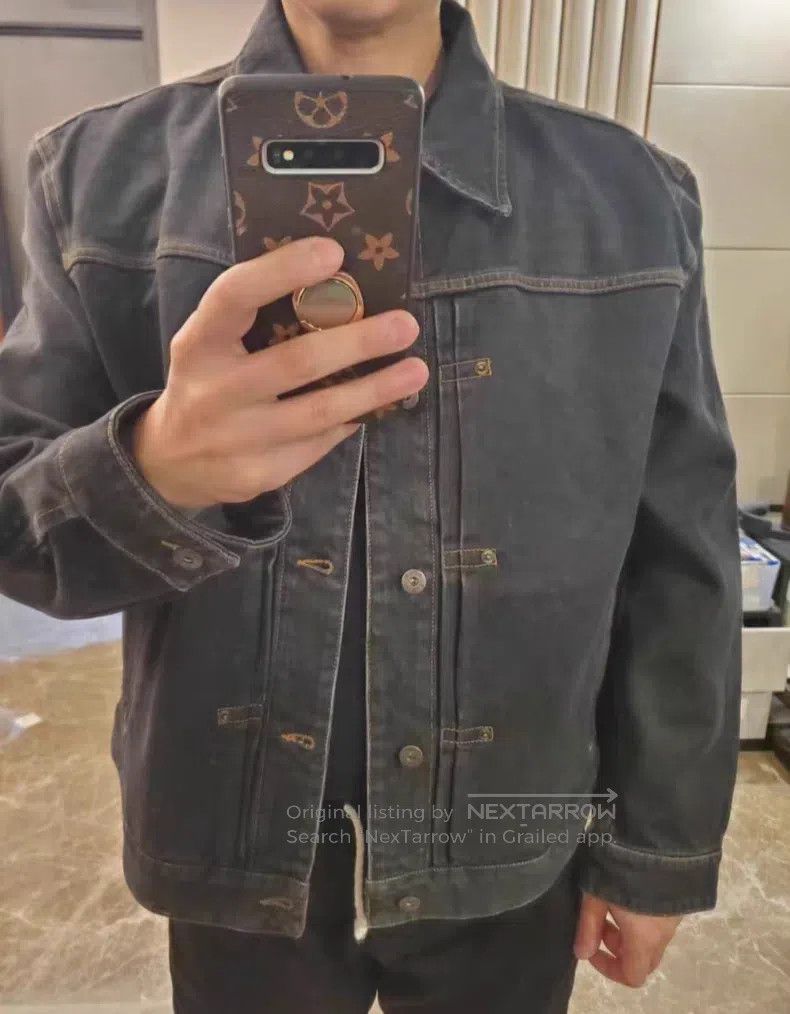 Loewe Loewe Washed Distressed Floral Print Denim Jacket Size US M / EU 48-50 / 2 - 3 Thumbnail
