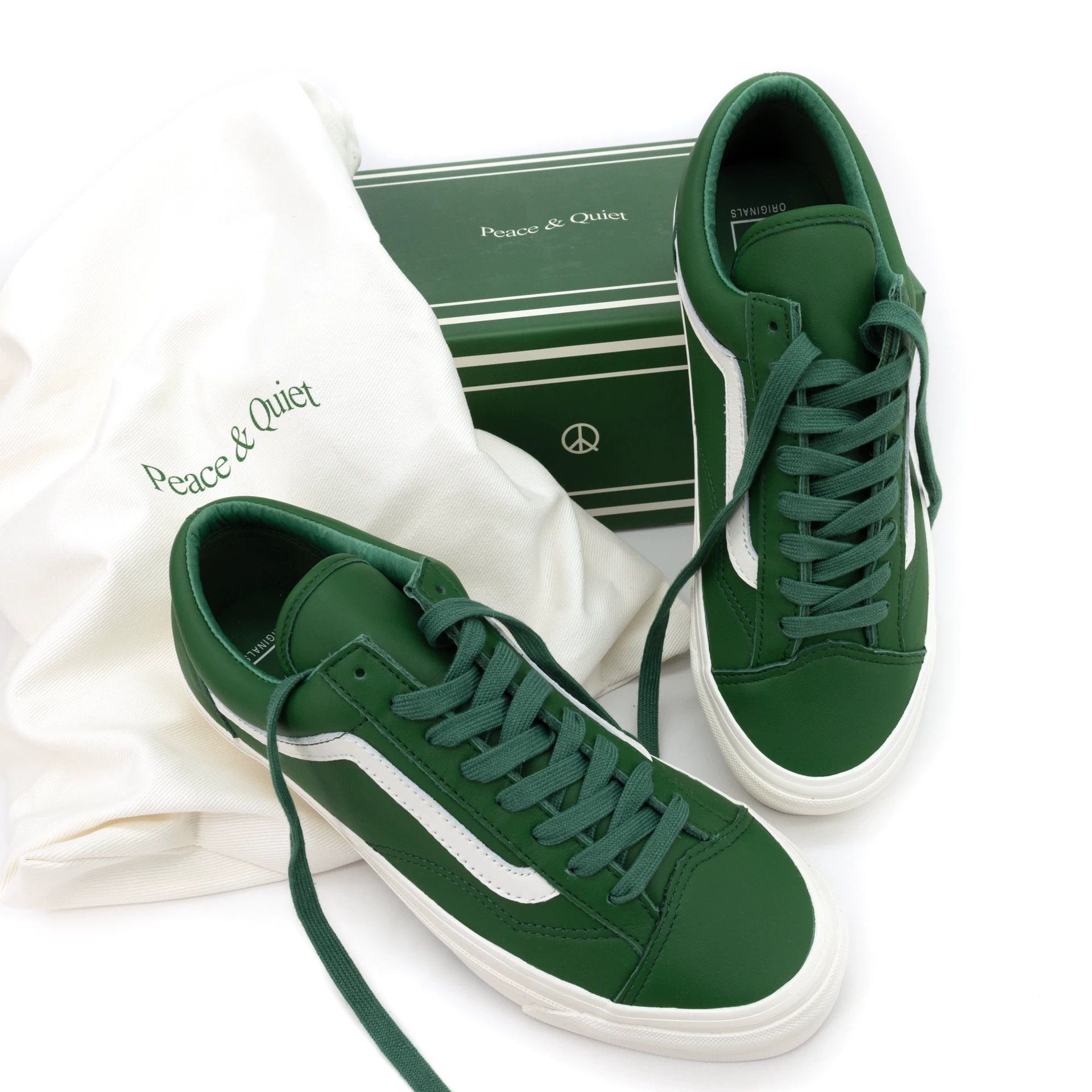 Museum of Peace and Quiet Museum of Peace & Quiet Vans 36 Green/White 42 New Boxed Size US 9 / EU 42 - 3 Thumbnail
