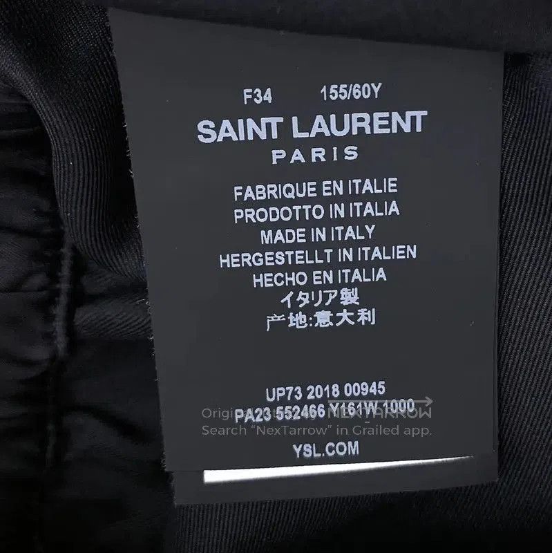 Yves Saint Laurent YSL Black Silk Women's Shorts with Star Details . Size 22" - 6 Thumbnail