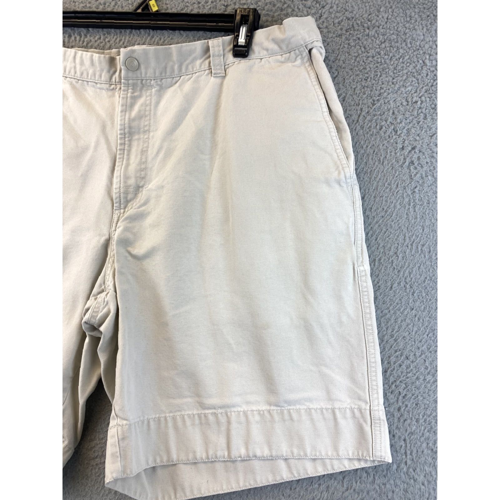 Vintage Columbia Men’s Chino Shorts - 40x10 Tan Cotton, Flat Front, Regular Fit, 10" Inseam, Breathable, Casual, Outdoor Size US 40 / EU 56 - 2 Thumbnail