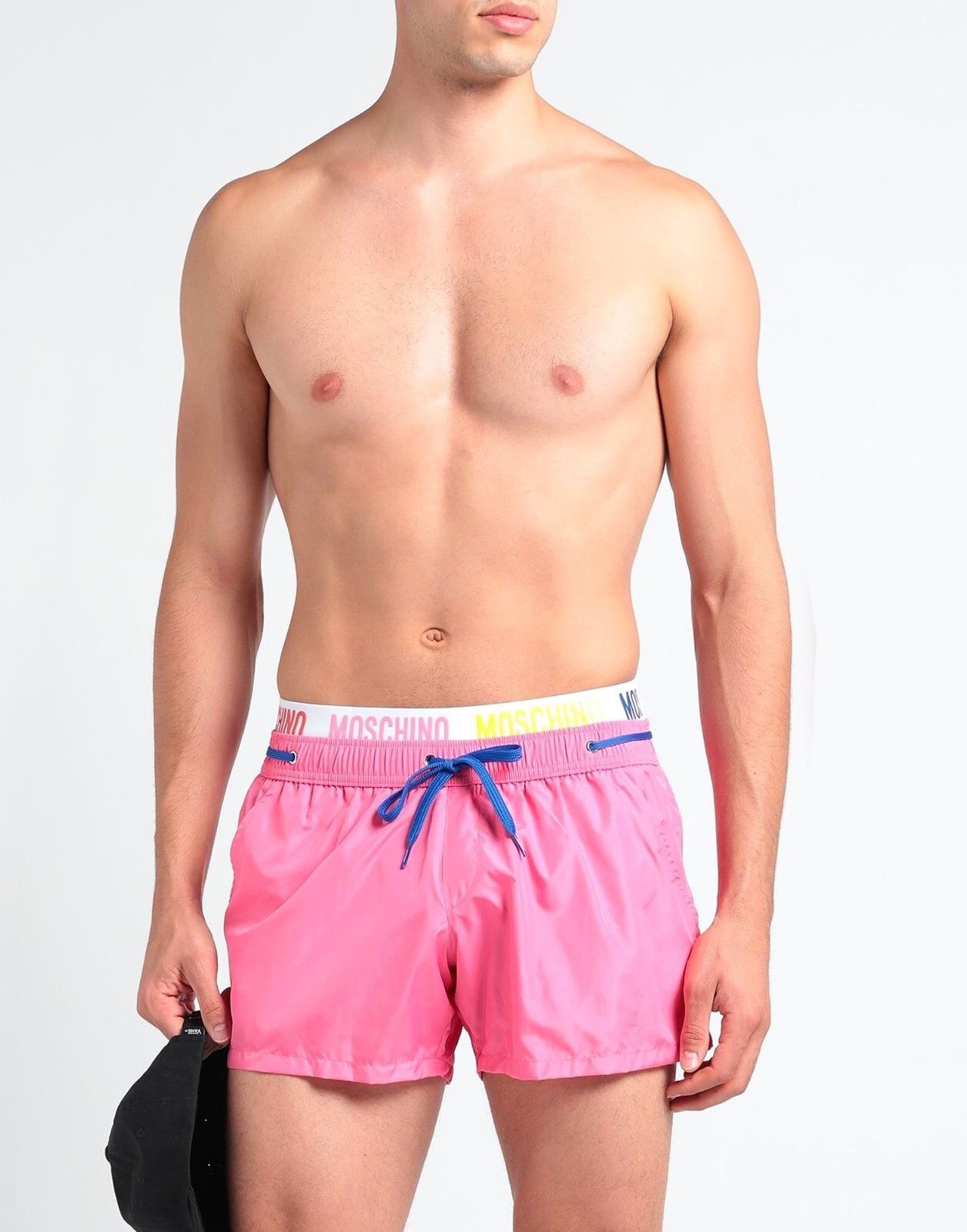 Moschino Moschino Swim Multicolor Logo Nylon Shorts Pink Size US 32 / EU 48 - 10 Thumbnail