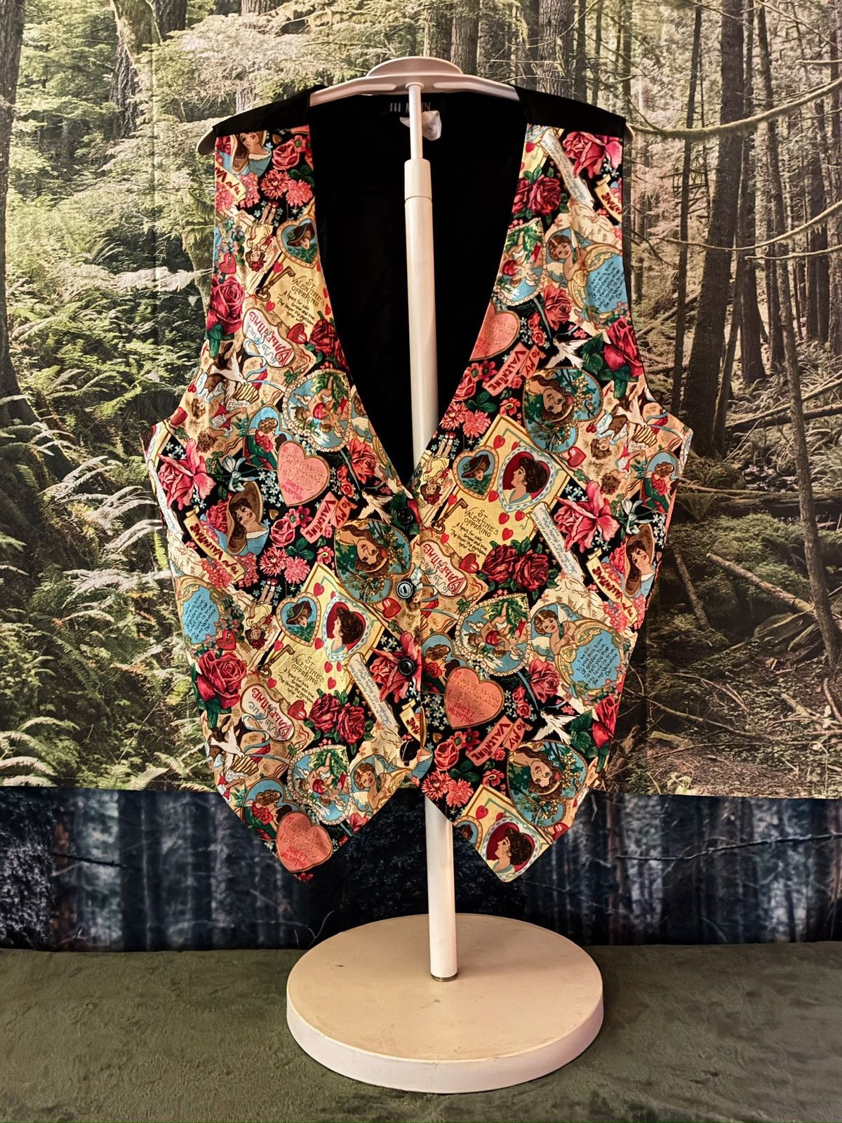 Other 111 Main Valentine Print Vest – Women’s Large Size L / US 10 / IT 46 - 4 Thumbnail