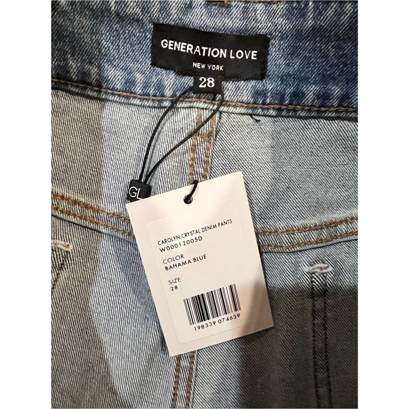 Generation Love Generation Love Carolyn Crystal Denim Pants Jeans NWT Size Size 28" / US 6 / IT 42 - 6 Thumbnail