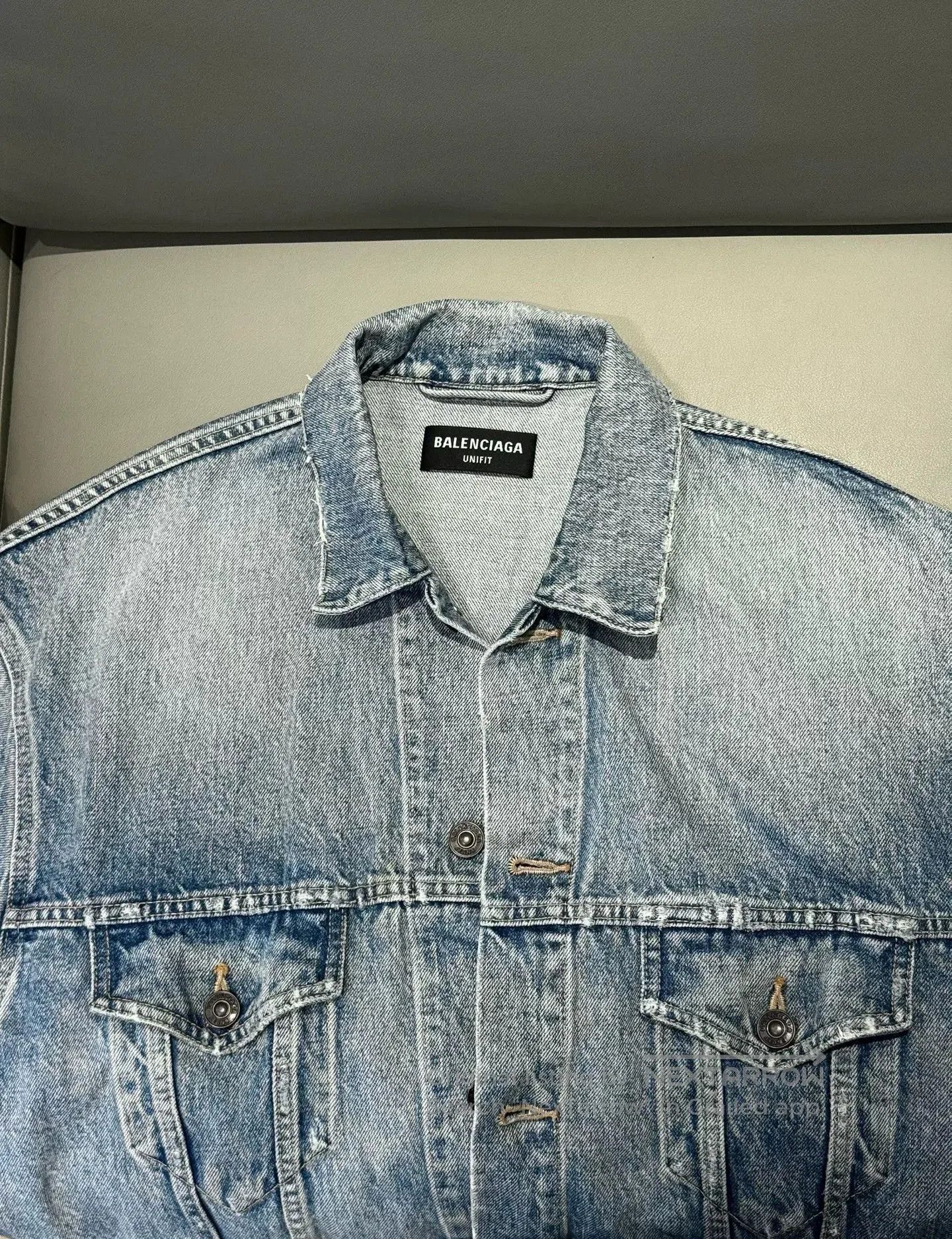 Balenciaga Balenciaga FW22 Embroidered Denim Jacket. Size US XS / EU 42 / 0 - 4 Thumbnail