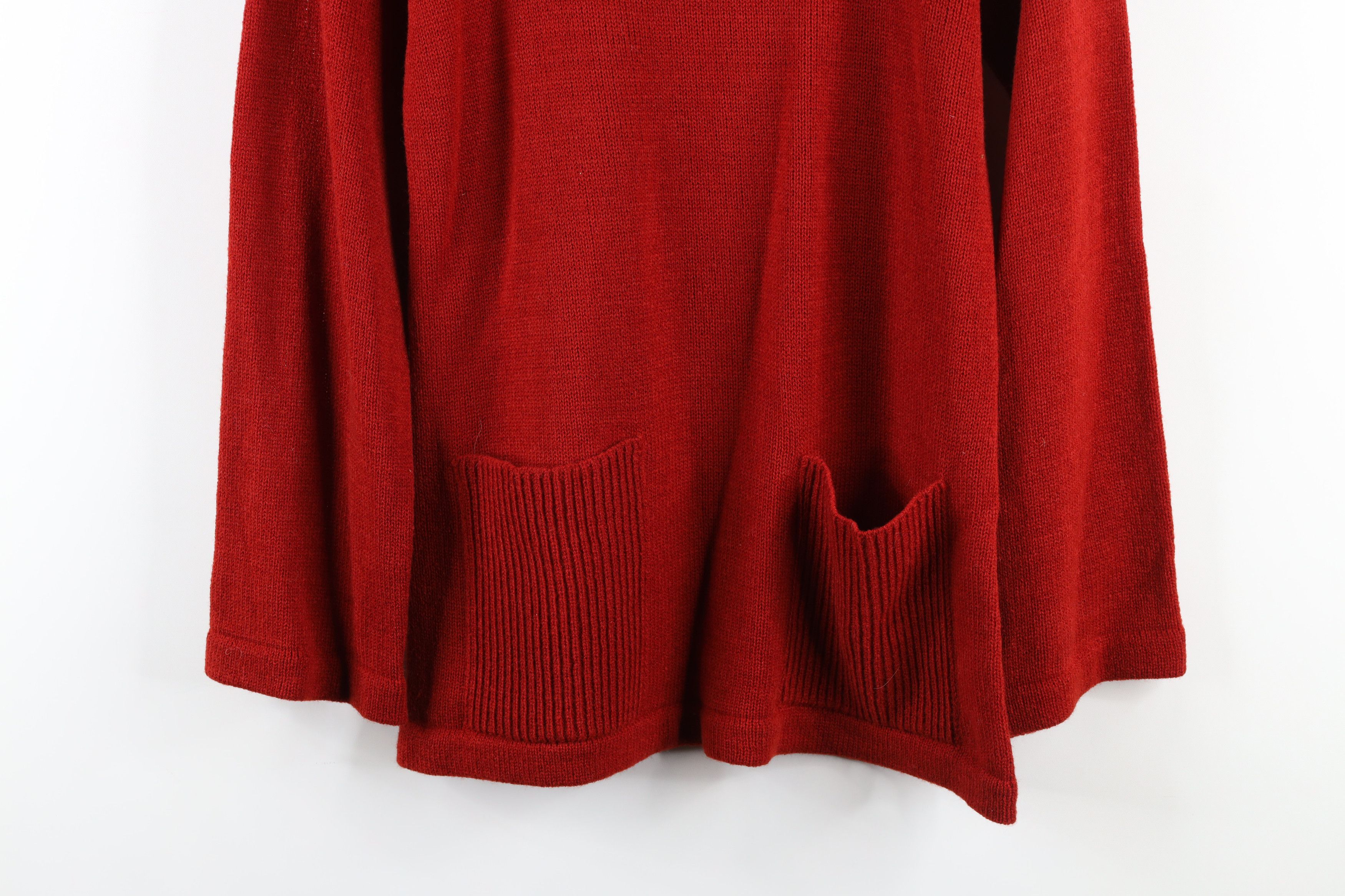 Vintage Vintage 70s Boho Chic Sleeve Ribbed Knit Henley Sweater Size M / US 6-8 / IT 42-44 - 3 Thumbnail