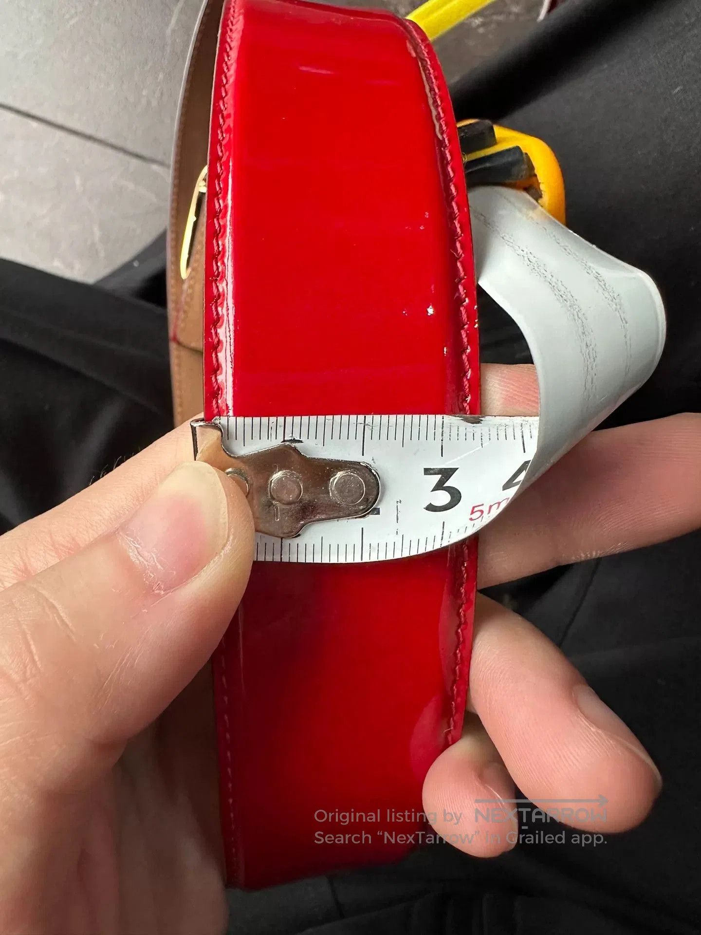Salvatore Ferragamo Ferragamo Red Patent Leather Belt. Size ONE SIZE - 9 Thumbnail