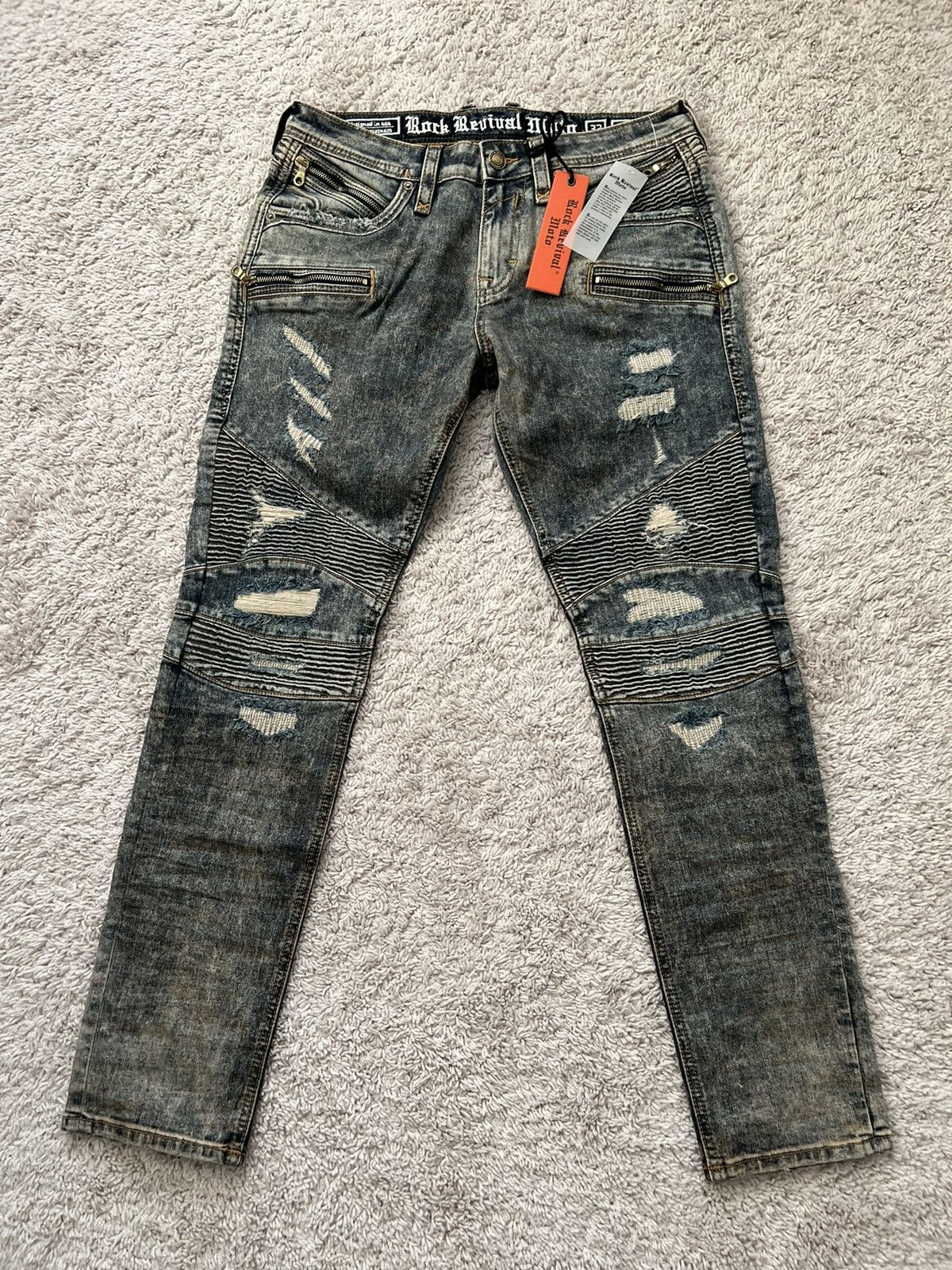 Rock cheapest Revival Moto Jeans