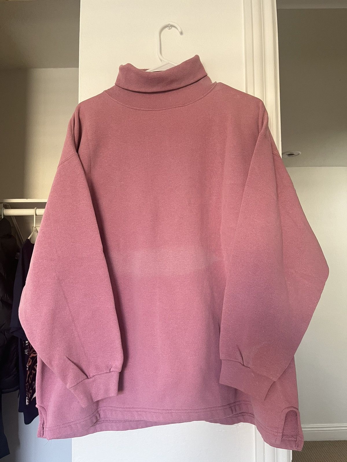 Vintage 90s turtle neck crew neck sweater Size US XL / EU 56 / 4 - 1 Thumbnail