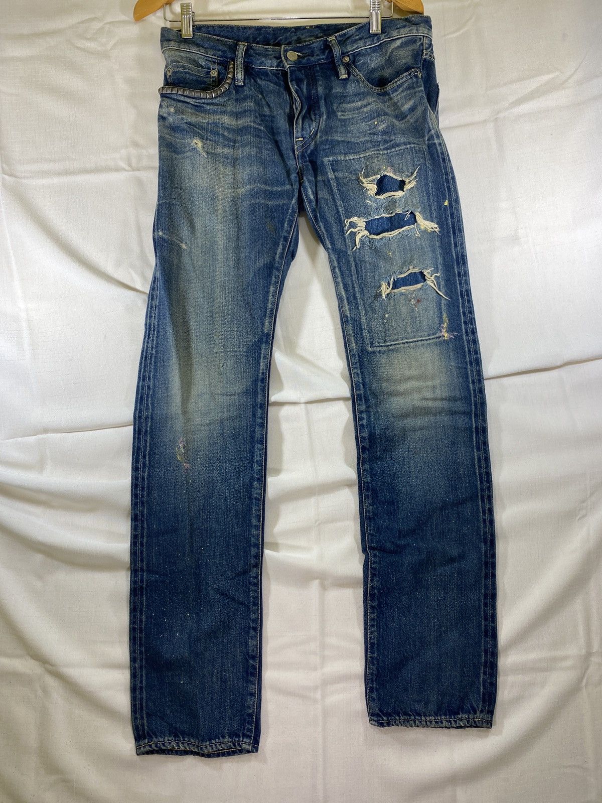 Hysteric Glamour studded ripped jeans Size US 30 / EU 46 - 1 Thumbnail