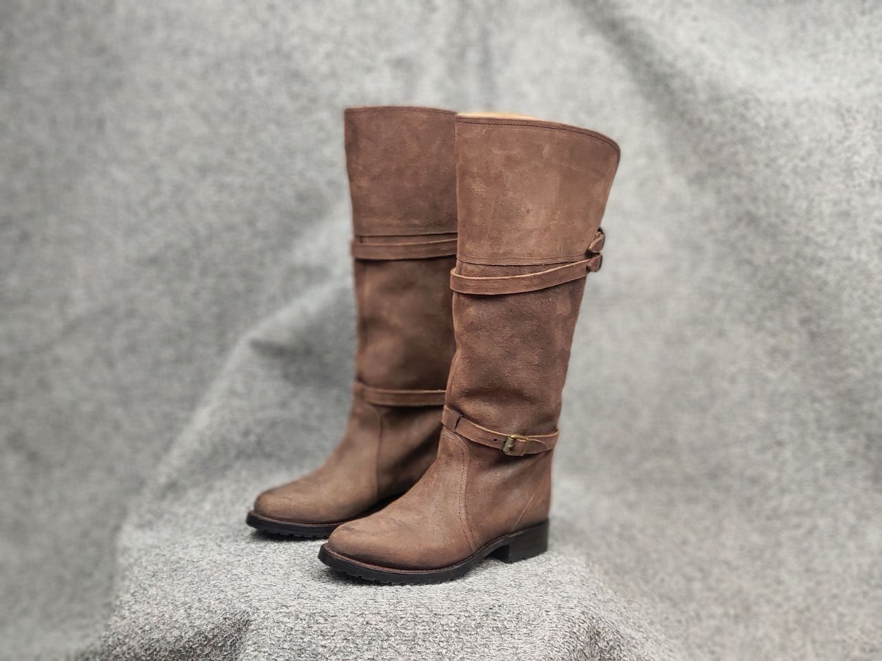 Sendra Sendra Riding Casual High boots womens Brown Suede Leather Size US 6 / IT 36 - 13 Thumbnail