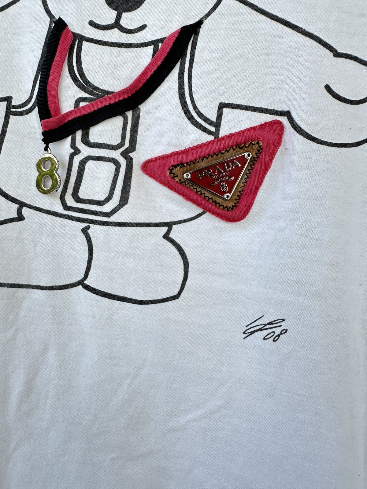 Prada Vintage Prada Milano Bear Tee Size S / US 4 / IT 40 - 3 Thumbnail