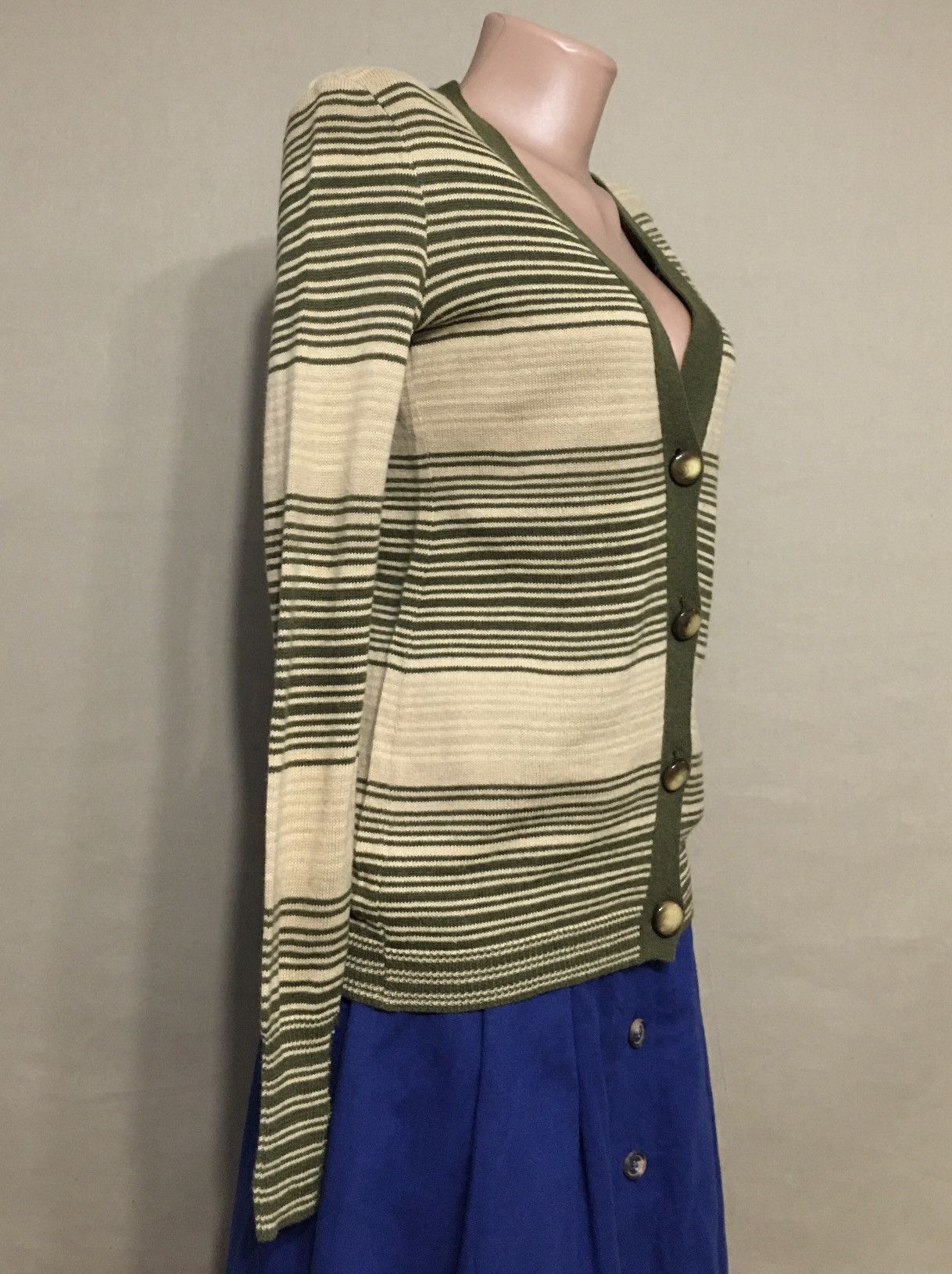 Valentino × Vintage Valentino Boutique Vintage Wool Striped Sweater Cardigan M Size M / US 6-8 / IT 42-44 - 4 Thumbnail