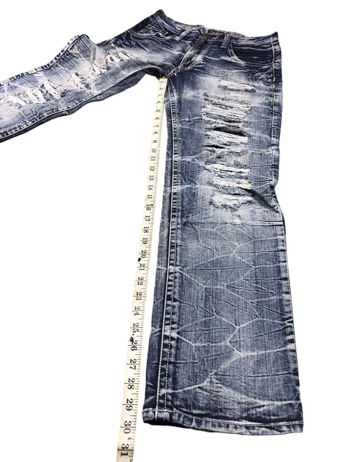 Japanese Brand Vintage Distressed SPEED TRASH JEANS Size US 32 / EU 48 - 19 Thumbnail