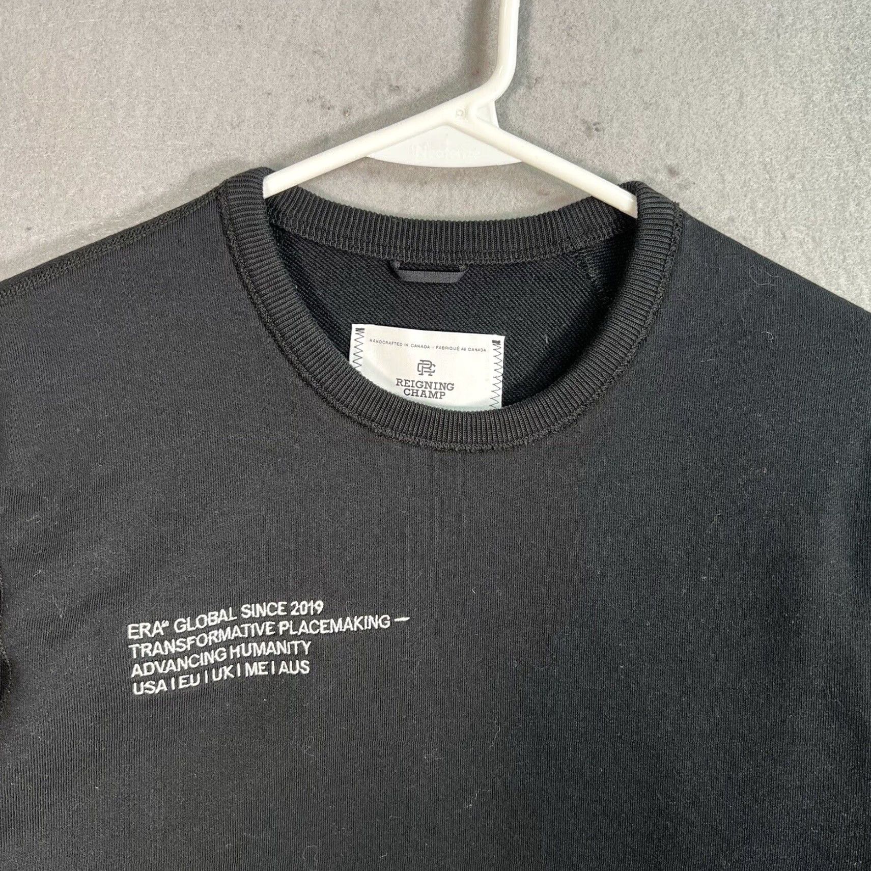 Reigning Champ VINTAGE Reigning Champ Sweatshirt Shirt Womens Small Black Crewneck Pullover 8/10 Size: Adult Womens Small 90s/Concert? No, not applicable. Size S / US 4 / IT 40 - 4 Thumbnail