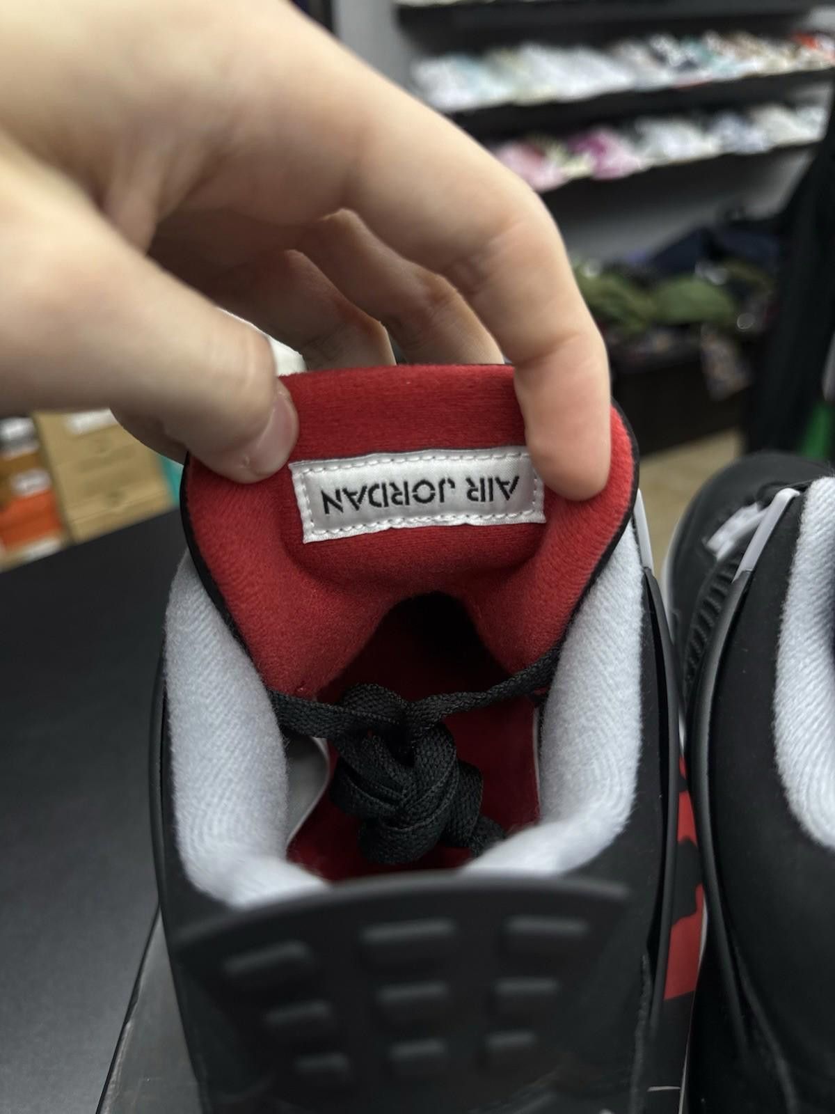 Jordan Brand NEW Nike Air Jordan 4 Retro OG Bred Black Red Shoes 10.5 Size US 10.5 / EU 43-44 - 12 Thumbnail