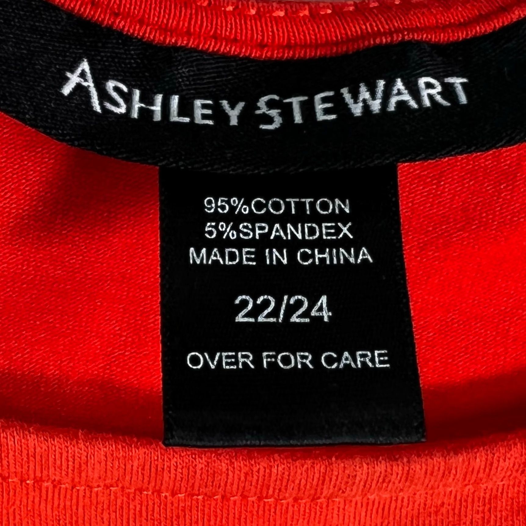 Vintage VINTAGE Ashley Stewart Womens Red Short Sleeve Blouse Top SZ 22/24 Key Hole Pleated Peek A Boo 25 in Chest 48 in Size 3XL / US 20-22 - 4 Thumbnail