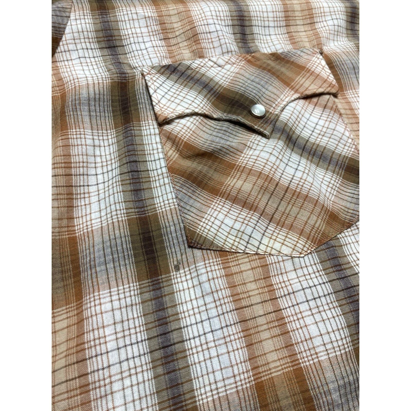 Vintage VINTAGE Chute #1 Pearl snap shirt long sleeve plaid western wear cowboy XL Size US XL / EU 56 / 4 - 3 Thumbnail