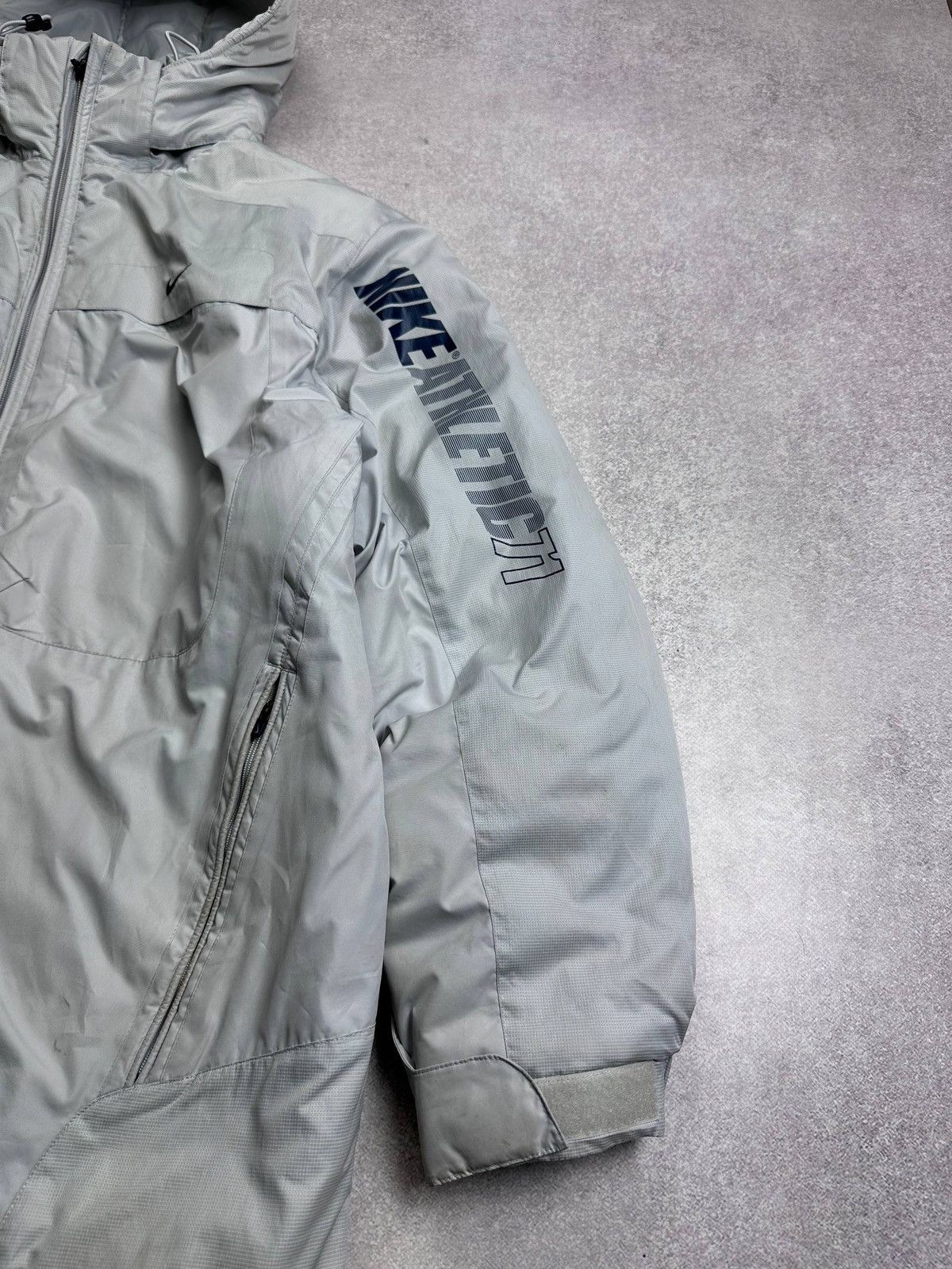 Nike Vintage 00s Nike Athletic Skepta Style Puffer Y2K Jacket M Size US M / EU 48-50 / 2 - 6 Thumbnail