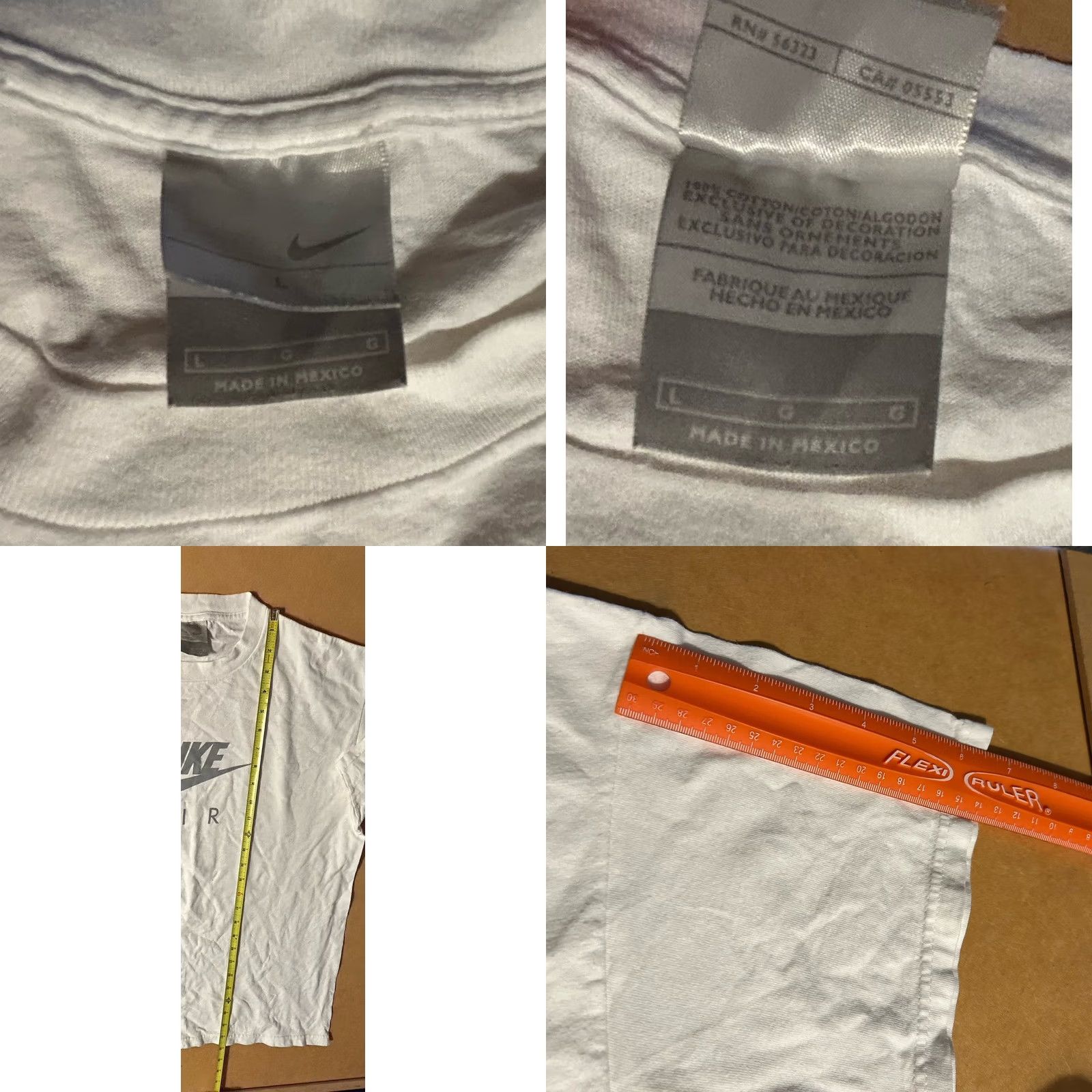 Nike VTG Nike Air Tee Shirt Men Large White Short Sleeve Center Logo Shirt Mens Nike Air Graphic Print 2000s Vintage Size US L / EU 52-54 / 3 - 8 Thumbnail
