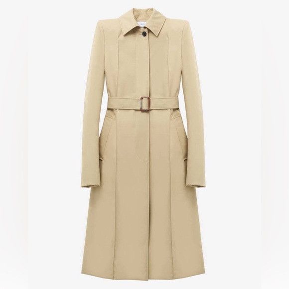 Alexander McQueen o1srvl11e0226 Trench Coat In Beige Size M / US 6-8 / IT 42-44 - 1 Thumbnail