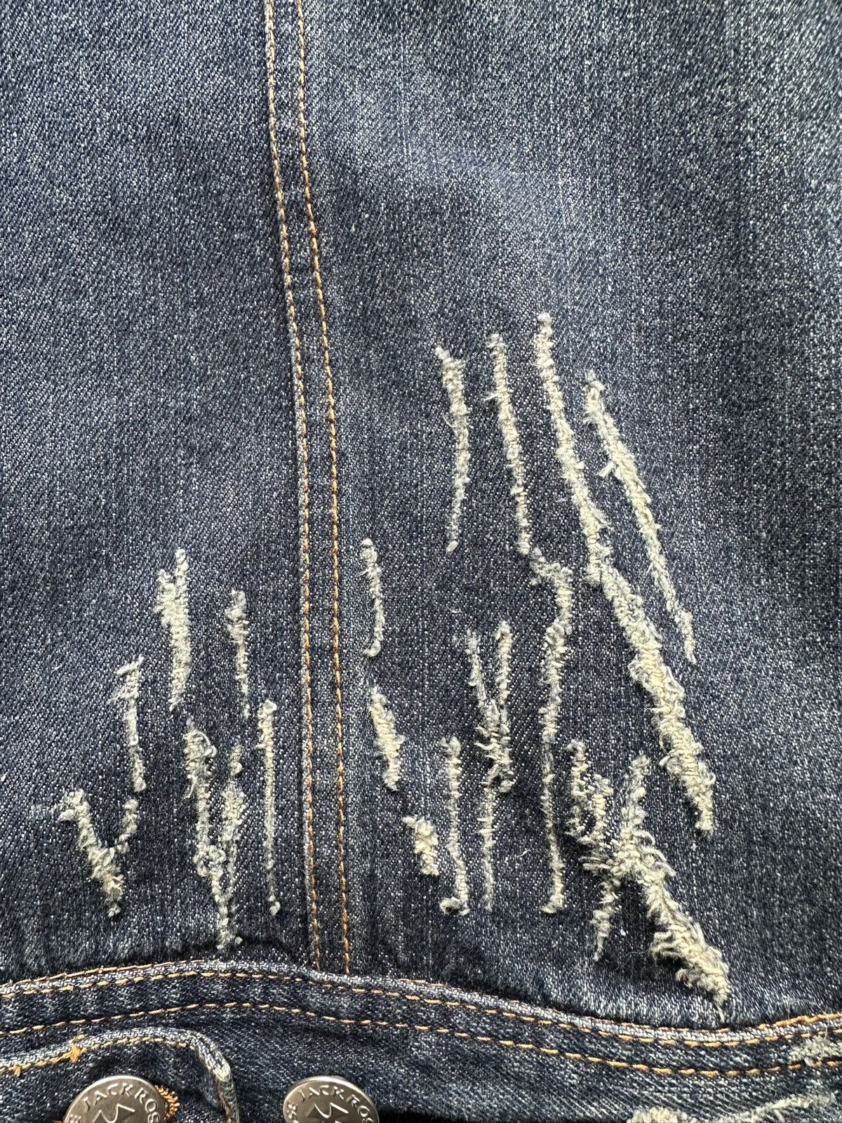 JACKROSE 00's JACKROSE trucker distressed denim jacket Size US M / EU 48-50 / 2 - 23 Thumbnail