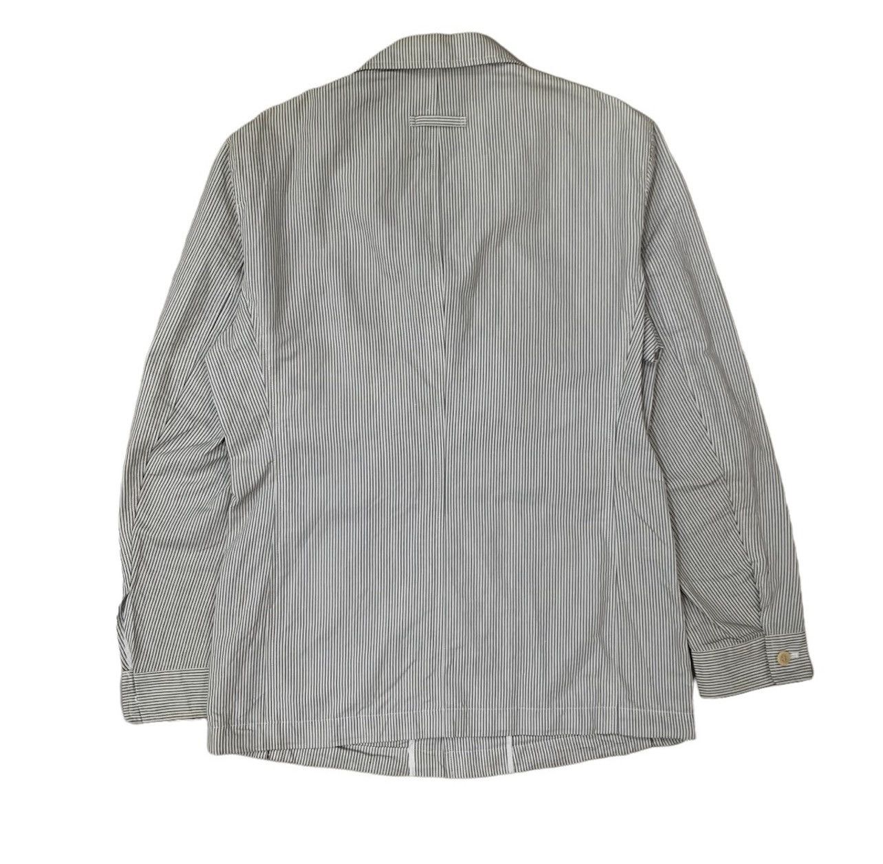 Gaultier Homme Objet 🔥Gaultier Homme Objet Striped Double Pocket Jacket Size US S / EU 44-46 / 1 - 2 Thumbnail