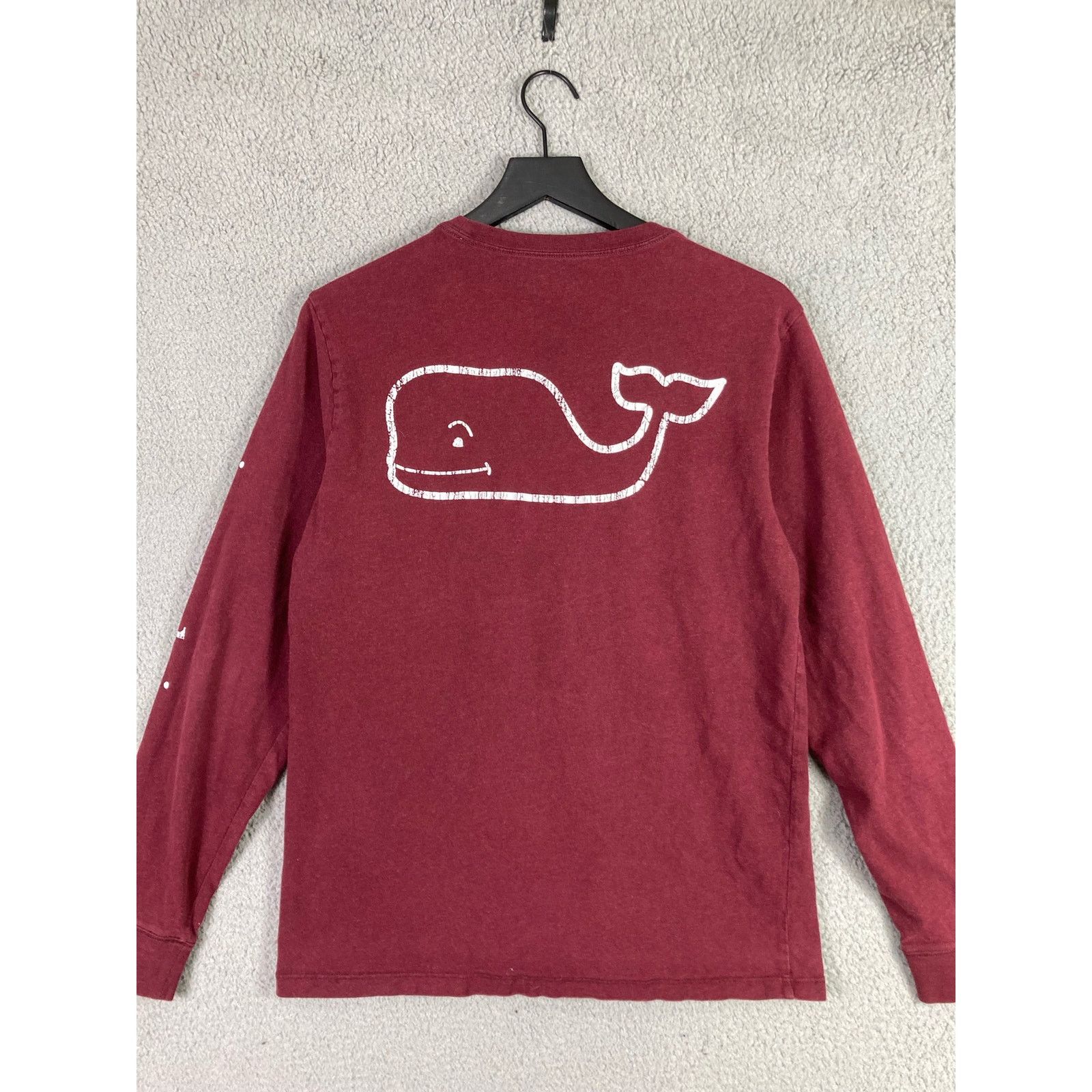 Vineyard Vines Vineyard Vines Men's Long Sleeve Maroon Red Cotton Small Size US S / EU 44-46 / 1 - 5 Thumbnail