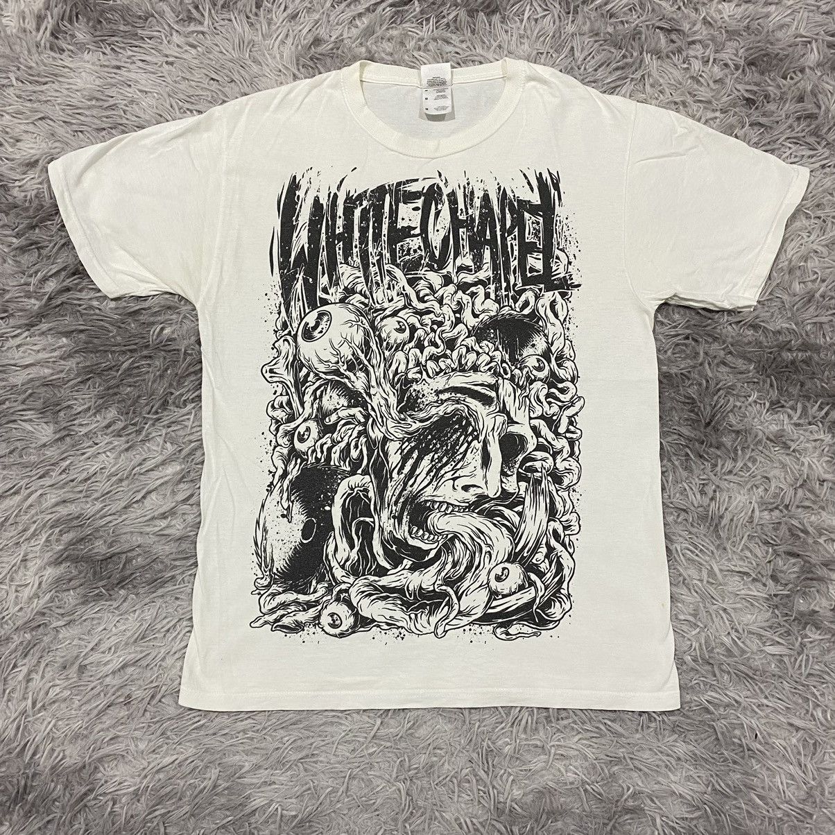 image of Band Tees x Fruit Of The Loom Deathcore Band Whitechapel Big Print Metal, Men's (Size Medium)