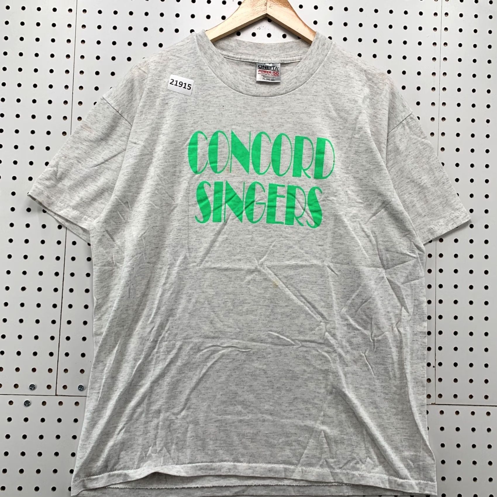 Vintage VINTAGE Concord Singers Shirt Gray XL Short Sleeve Mens 90s Music T-Shirt Size US XL / EU 56 / 4 - 2 Thumbnail