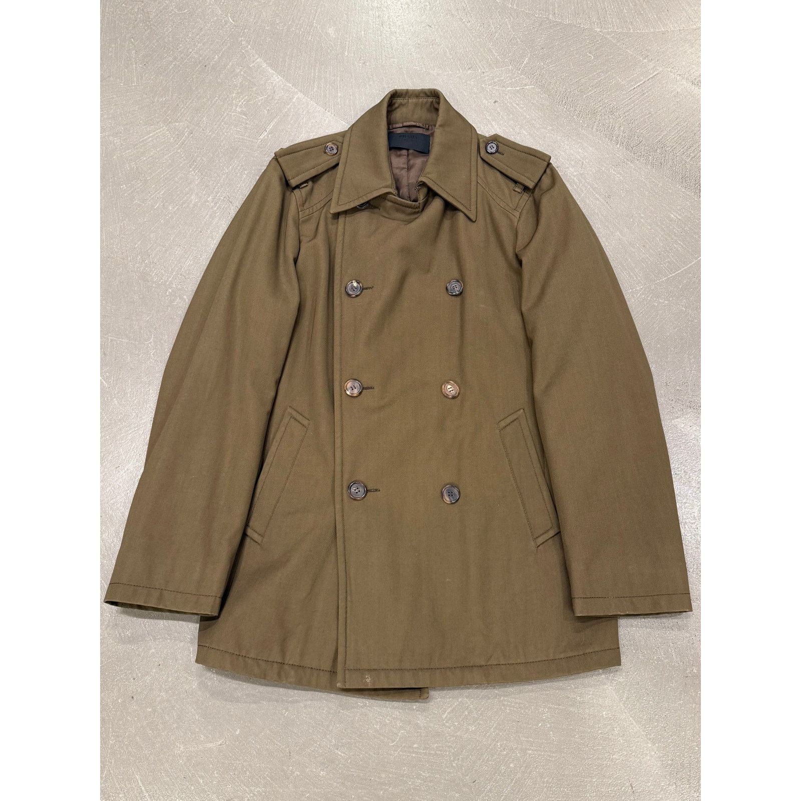 Prada 2000s Prada brown double-breasted jacket Size US M / EU 48-50 / 2 - 1 Thumbnail