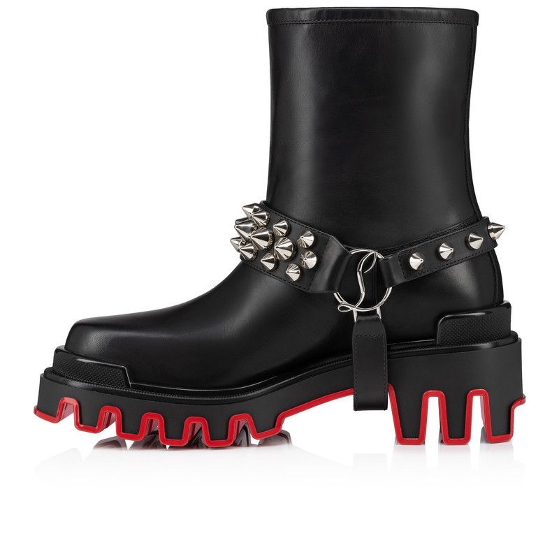 Christian Louboutin os11x0526 Dune Bike Boots in Black Size US 9 / IT 39 - 3 Thumbnail