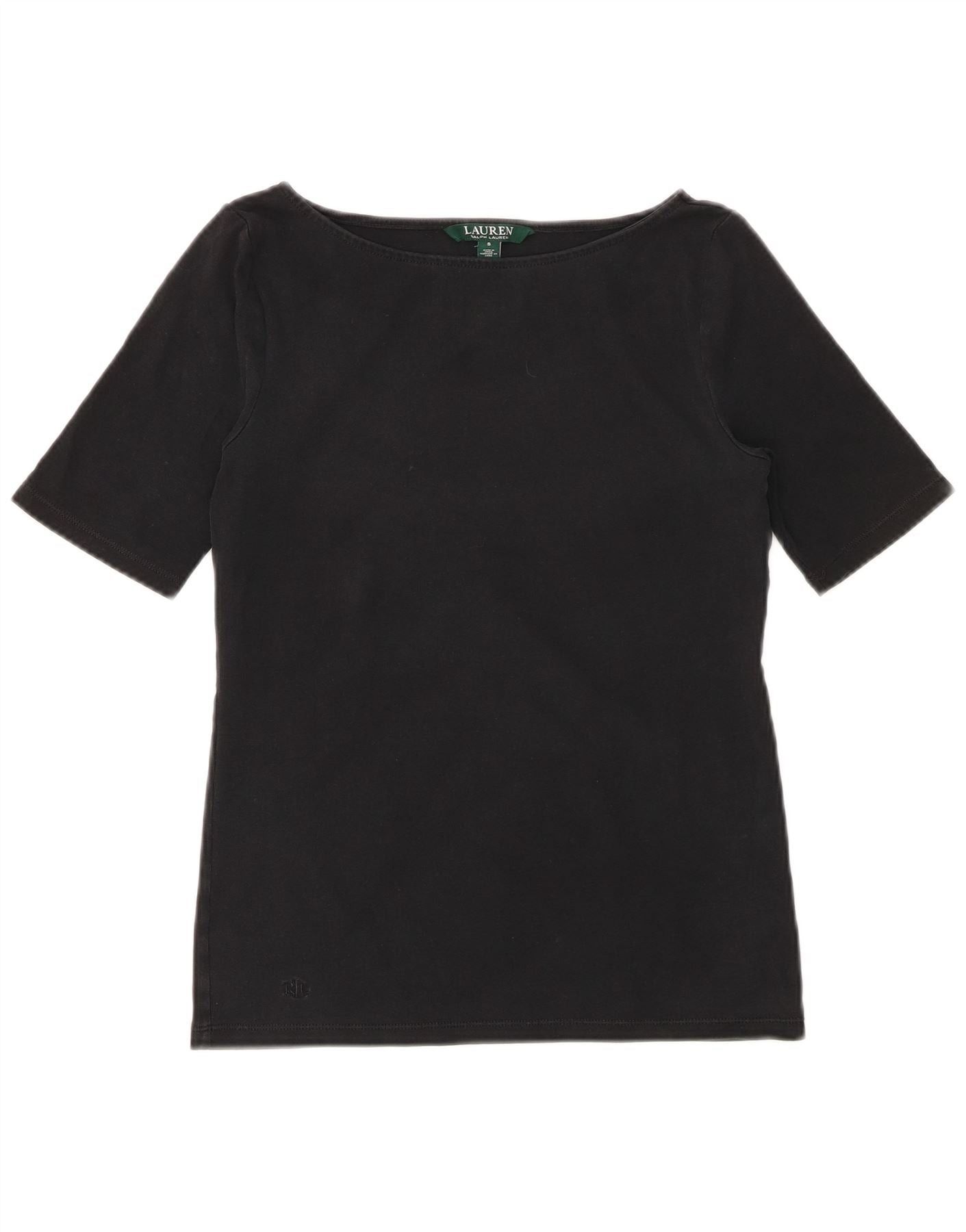 Ralph Lauren Womens T-Shirt Top UK 10 Small Black Cotton Size XXS / US 00 / IT 34 - 1 Thumbnail