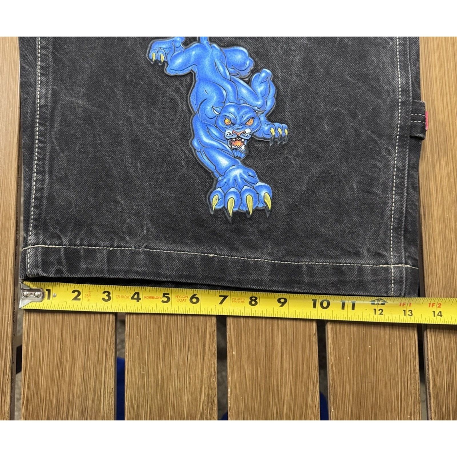 JNCO JNCO Jeans Shorts Mens 36 Baggy panther Embroidered Size US 36 / EU 52 - 12 Thumbnail
