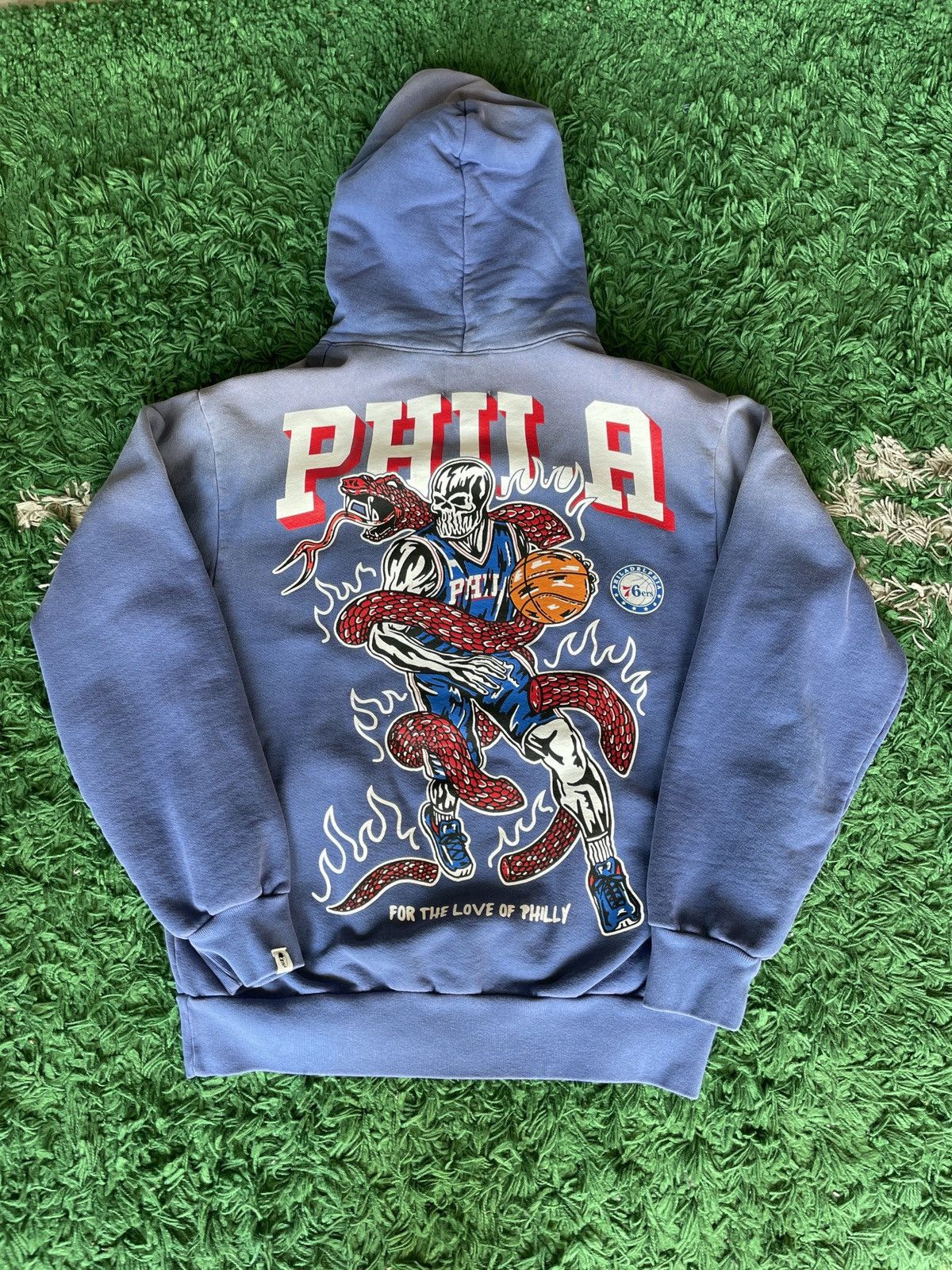 NBA × Warren Lotas Warren Lotas x NBA Sixers Hoodie Blue L Size US L / EU 52-54 / 3 - 2 Thumbnail