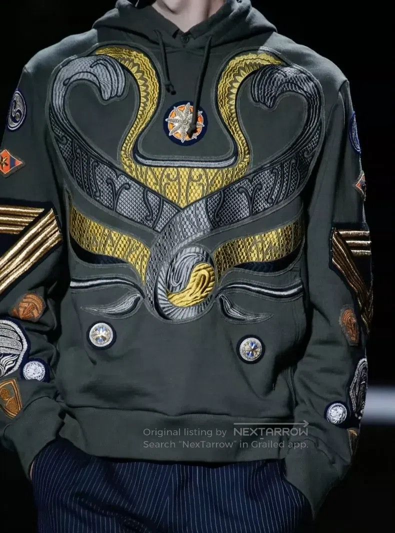 Dries Van Noten Dries Van Noten Embroidered Hoodie Size US M / EU 48-50 / 2 - 2 Thumbnail