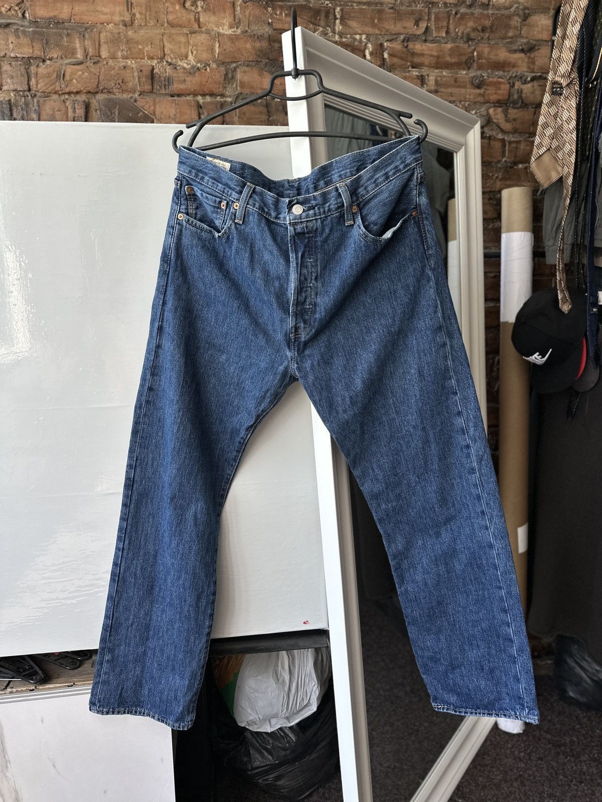 Levi's Men’s Jeans Levi’s 501 Premium Dark Blue Size: 36/32 Size US 36 / EU 52 - 4 Thumbnail