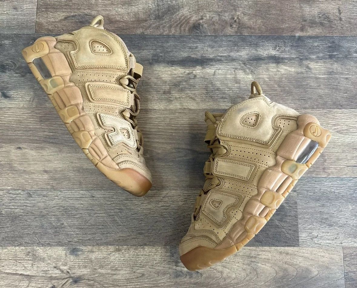 Nike Air More Uptempo GS Flax Size US 5.5 / EU 38 - 1 Thumbnail