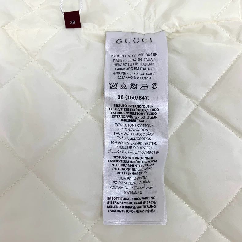 Gucci Gucci White logo jacquard full printed cotton lapel single- Size XS / US 0-2 / IT 36-38 - 6 Thumbnail
